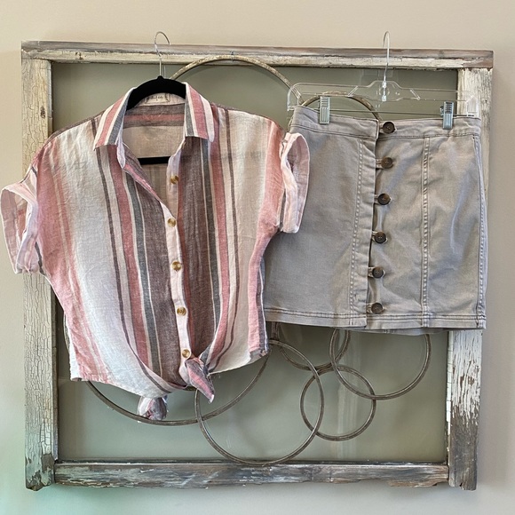 Altar’d State Skirt, Gray, Sz S - Picture 6 of 6